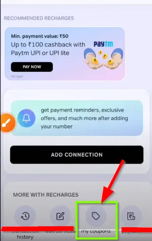 my coupon option