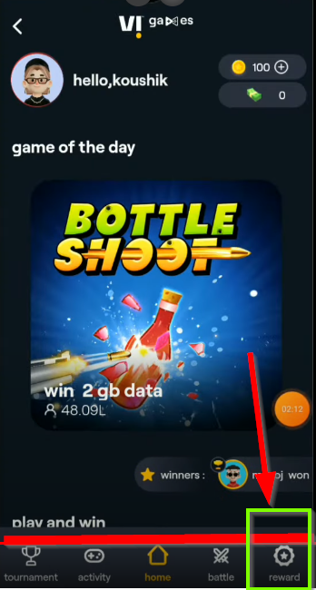 reward option