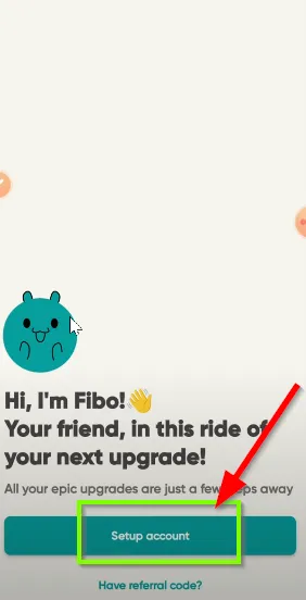  set up your account option