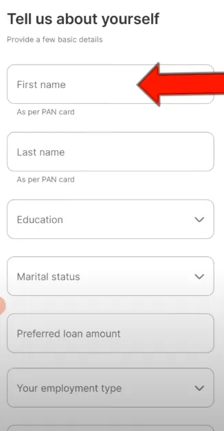 Enter your details to unlock MoneyView loan offers