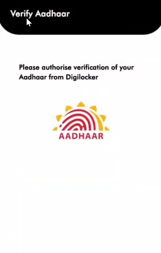 Complete KYC using Aadhaar card