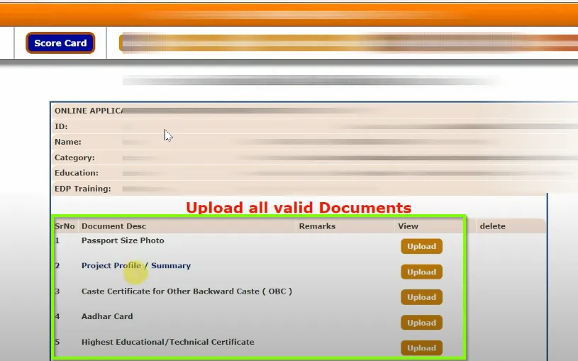 Upload all documents